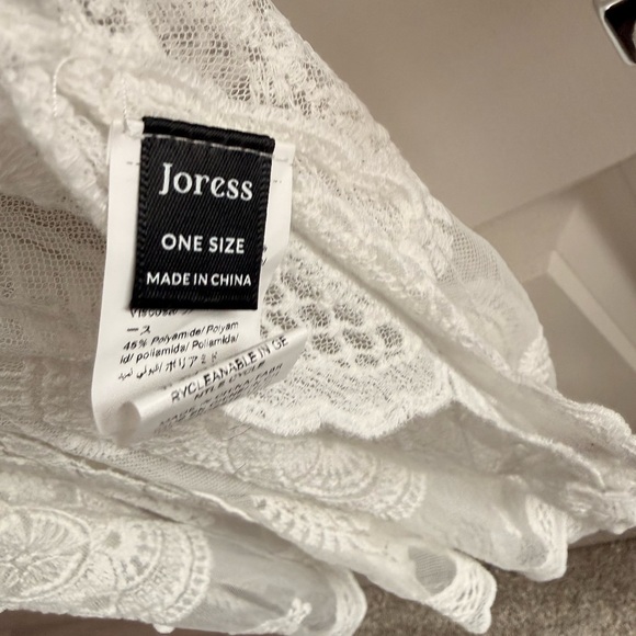 Elegant White Lace Swim Coverup - Picture 4 of 4